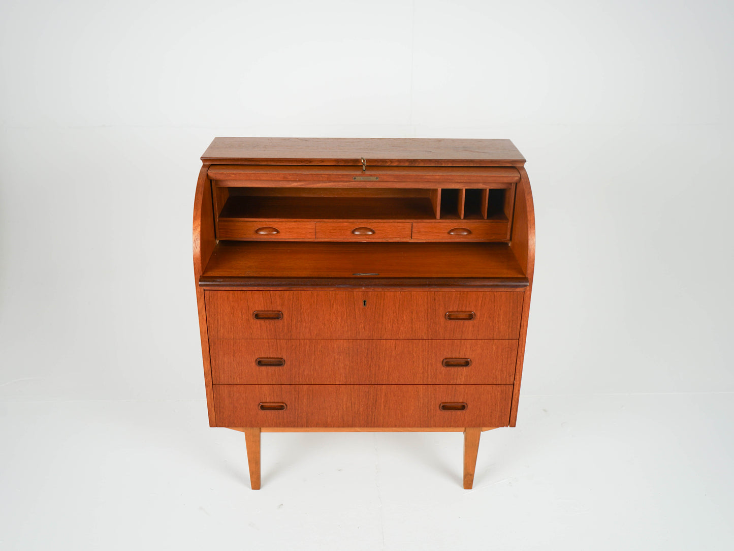 Vintage Teak Sekretär Mid Century Kommode Anrichte