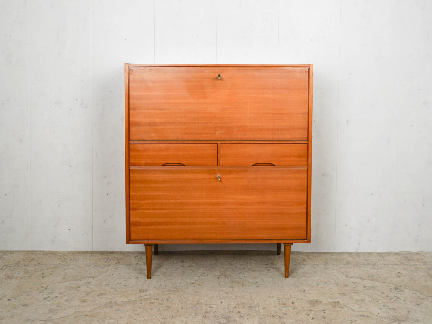 Teak Sekretär Kommode Vintage 60er Mid Century Retro Dänisch