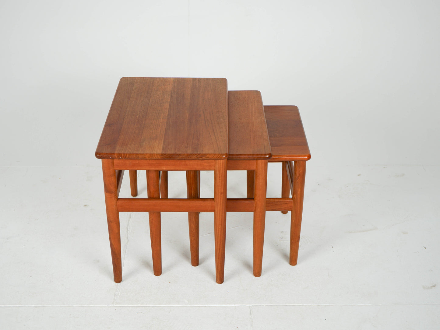 Teak Satztische Beistelltisch Teak Mid Century