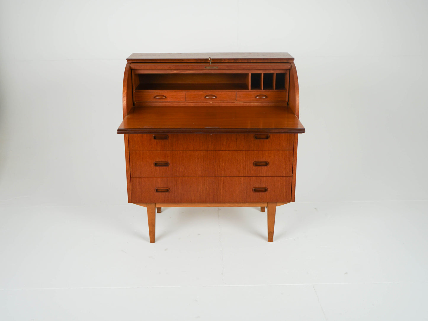 Vintage Teak Sekretär Mid Century Kommode Anrichte