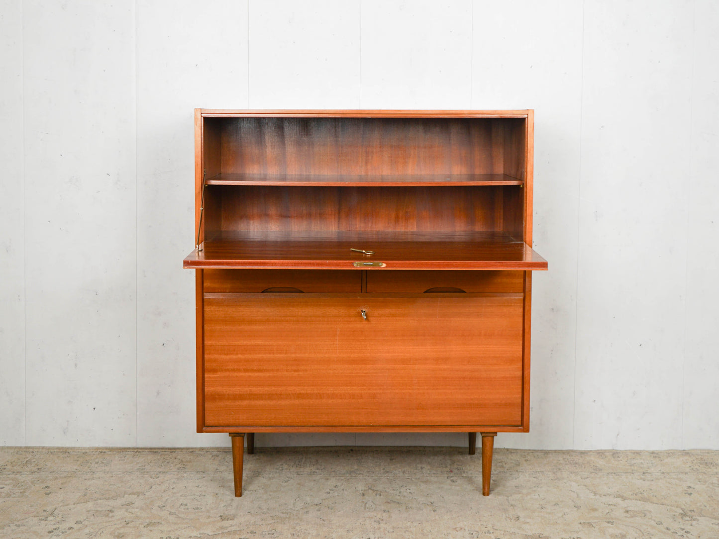 Teak Sekretär Kommode Vintage 60er Mid Century Retro Dänisch