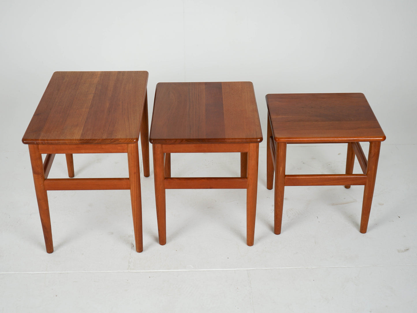 Teak Satztische Beistelltisch Teak Mid Century