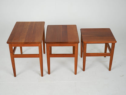 Teak Satztische Beistelltisch Teak Mid Century