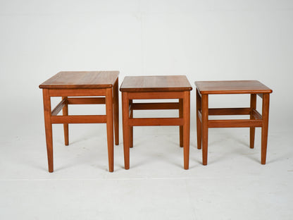 Teak Satztische Beistelltisch Teak Mid Century