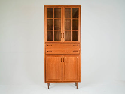 Teak Schrank Kleiderschrank Vitrine Dänisch Vintage Mid Century