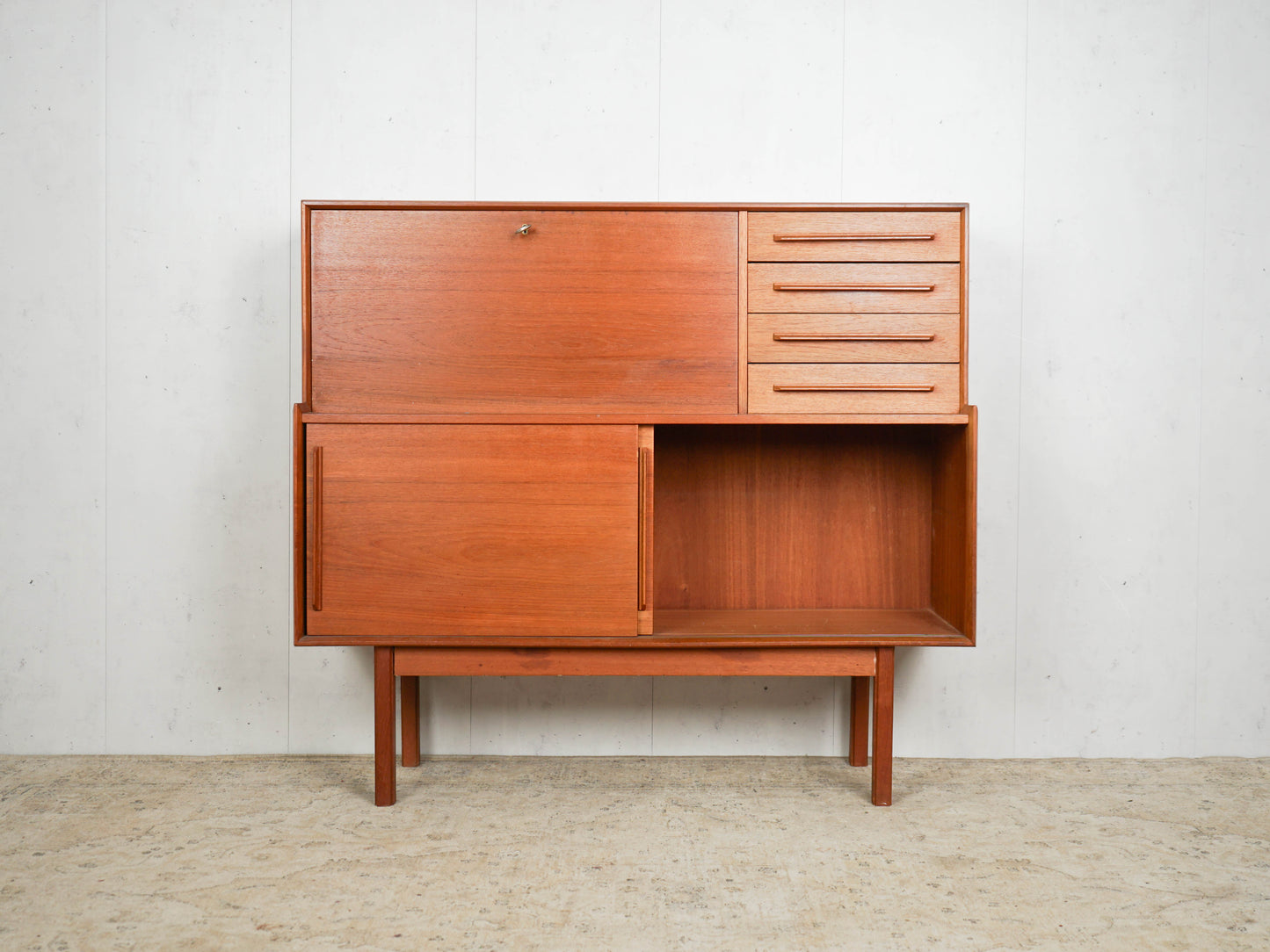 Teak Sideboard Sekretär Dänisch Vintage 60er Mid Century