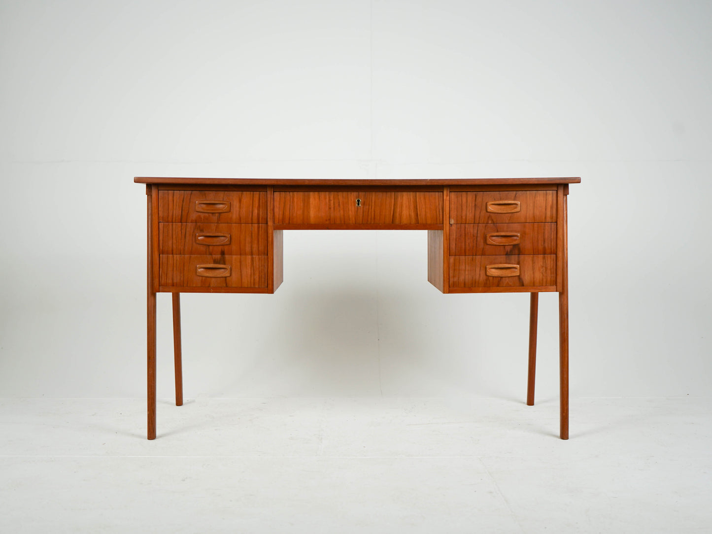 Vintage Teak Schreibtisch Desk Mid Century 60er