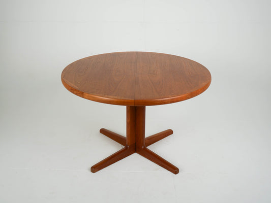 Vintage Teak Esstisch Rund Ausziehtisch Mid Century