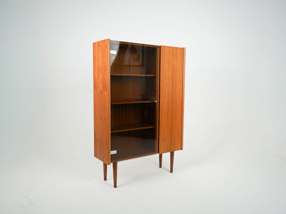 Vintage Teak Vitrine Schrank Vintage Mid Century Danish