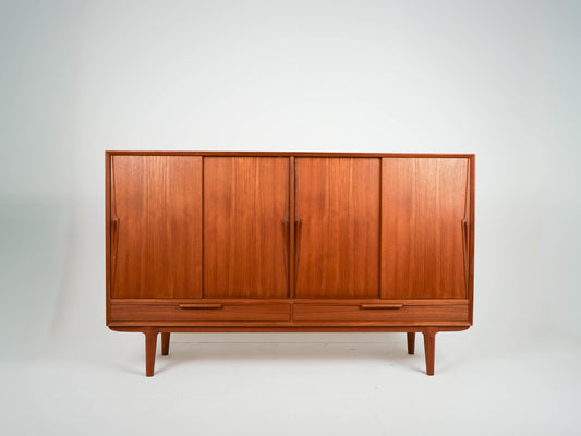 Teak Highboard Mid Century Dänisch Vintage Omann Jun 13