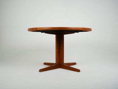 Vintage Teak Esstisch Rund Ausziehtisch Mid Century