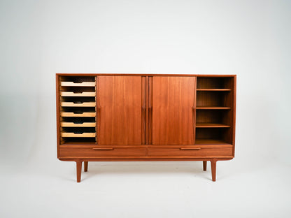 Teak Highboard Mid Century Dänisch Vintage Omann Jun 13