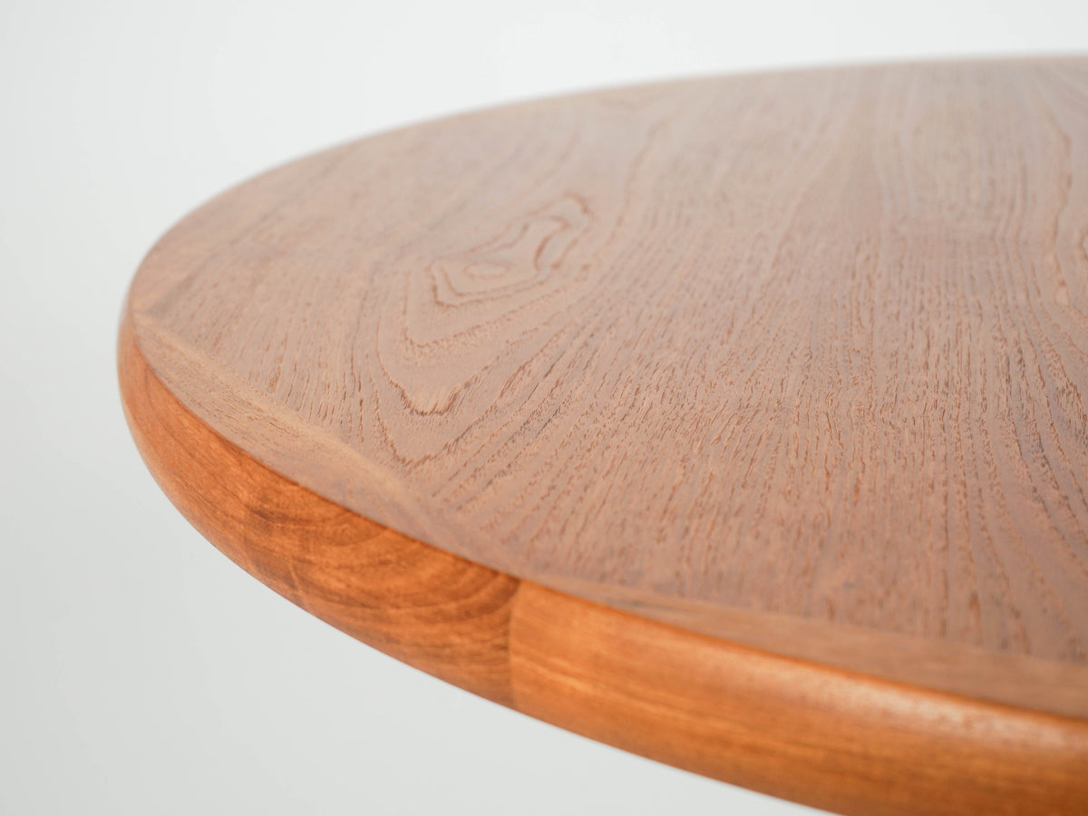 Vintage Teak Esstisch Rund Ausziehtisch Mid Century