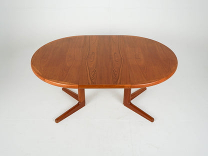 Vintage Teak Esstisch Rund Ausziehtisch Mid Century
