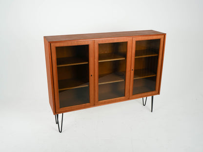 Teak Vitrine Highboard Schrank Vintage 60er Mid Century Dänisch