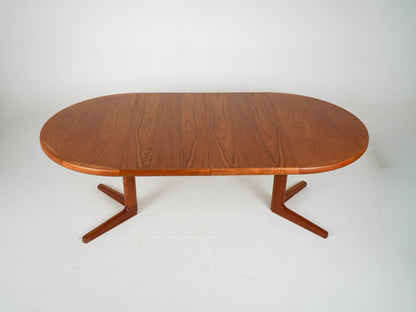 Vintage Teak Esstisch Rund Ausziehtisch Mid Century