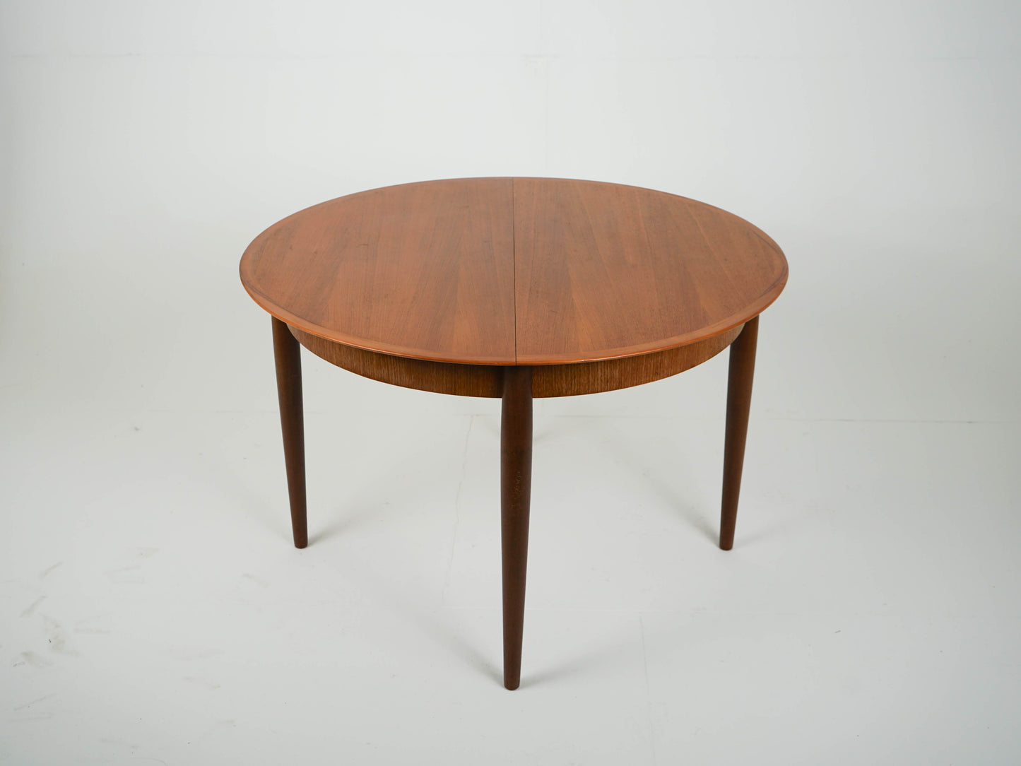 Teak Tisch Esstisch Rund Dänisch Vintage 60er Mid Century