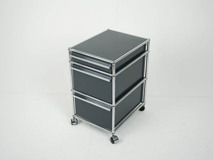 USM Haller Rollcontainer Anthrazit RAL 7016