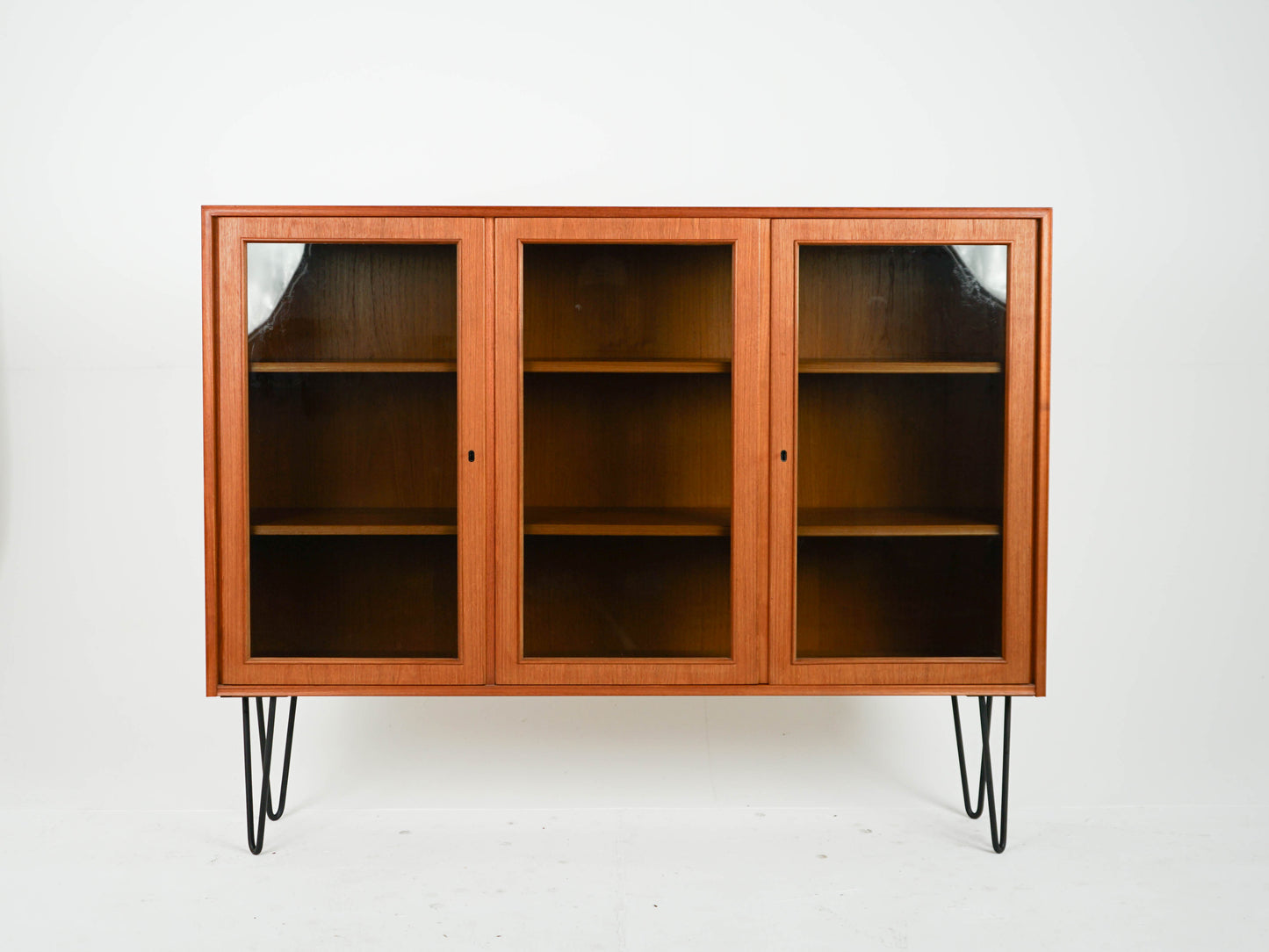 Teak Vitrine Highboard Schrank Vintage 60er Mid Century Dänisch