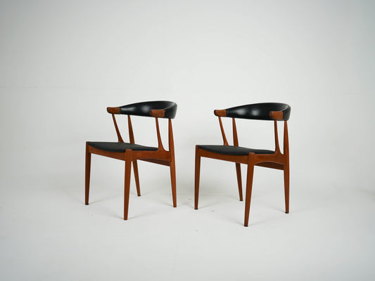 1v2 Teak Stuhl Johannes Andersen Mid Century Retro