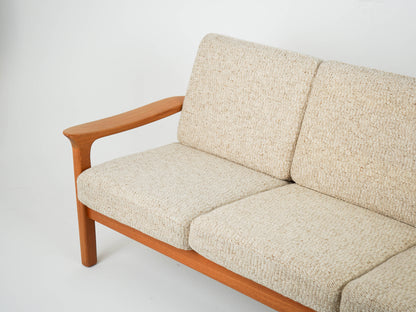Vintage Sofa Couch mit Ottomane 60er Mid Century Retro Dänisch