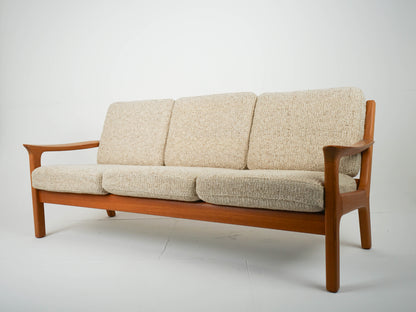 Vintage Sofa Couch mit Ottomane 60er Mid Century Retro Dänisch