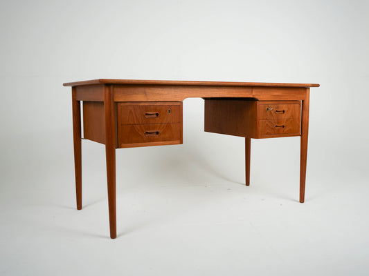 Teak Schreibtisch Dänisch Vintage 60er Mid Century