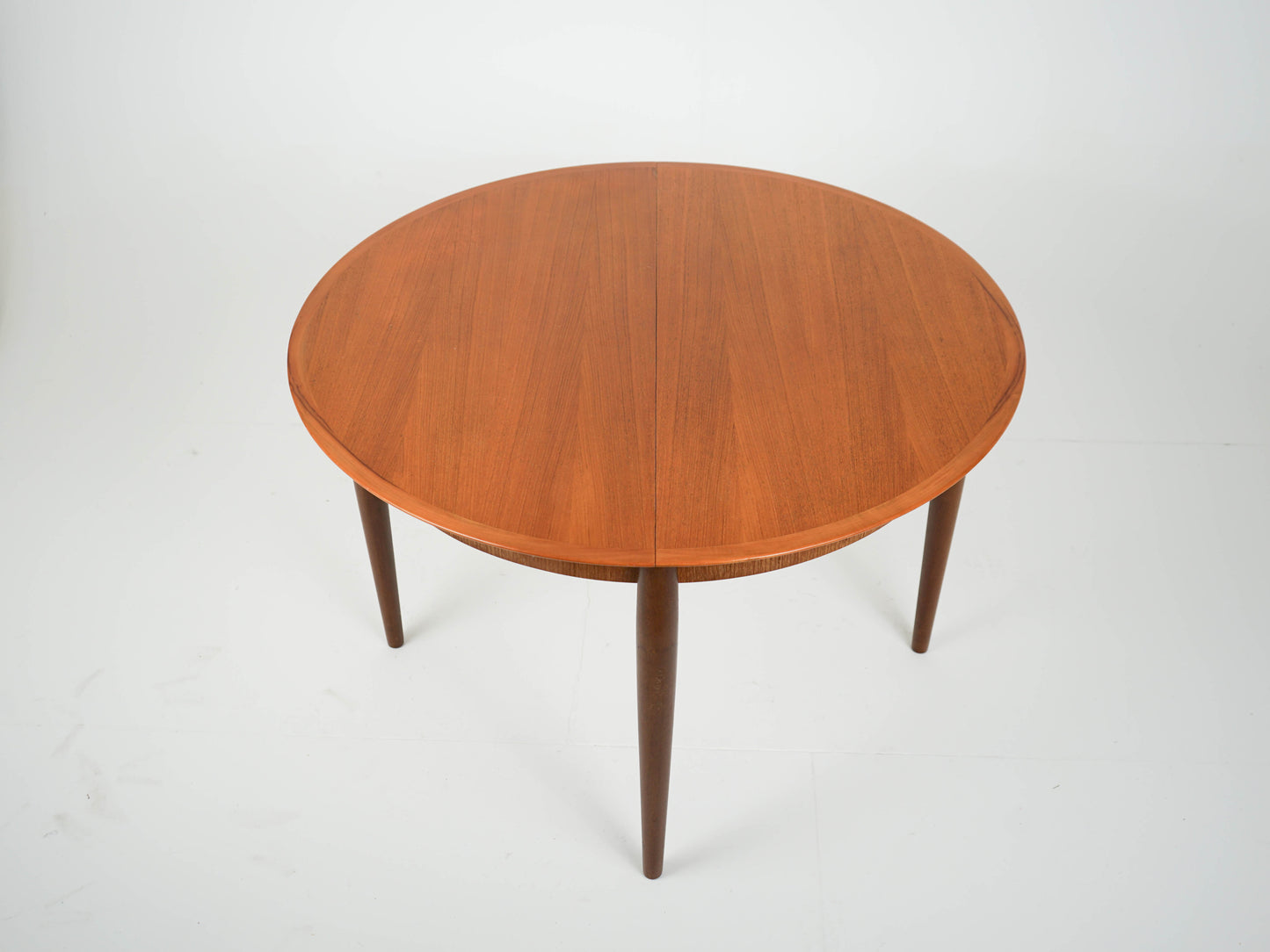 Teak Tisch Esstisch Rund Dänisch Vintage 60er Mid Century