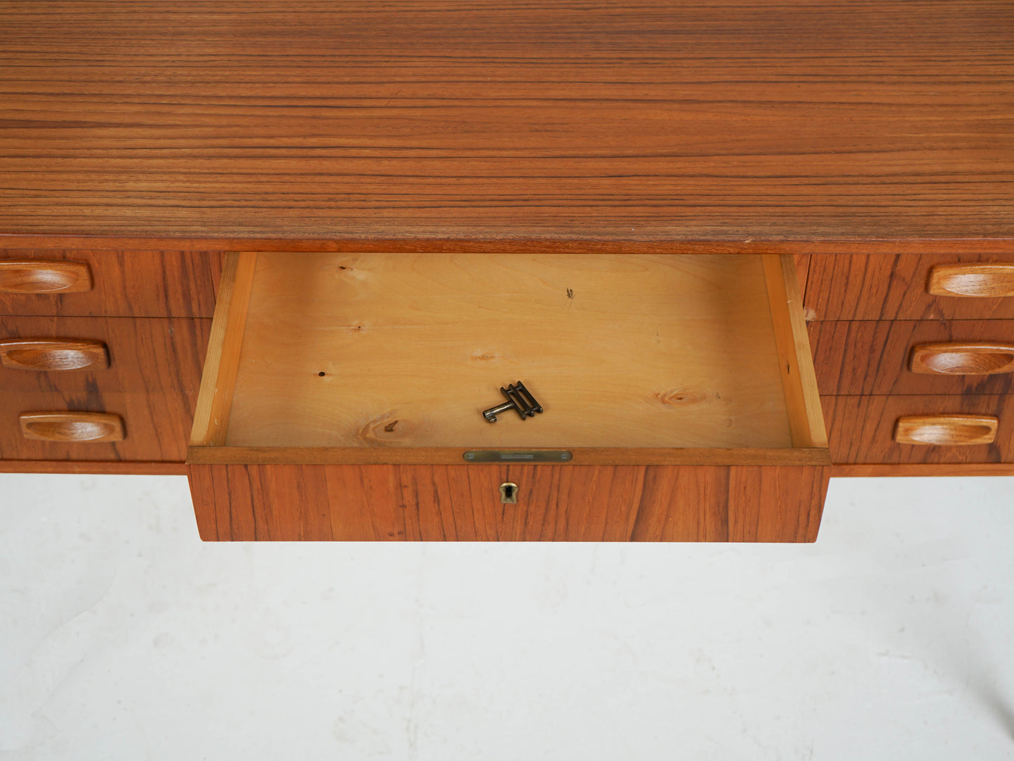 Vintage Teak Schreibtisch Desk Mid Century 60er
