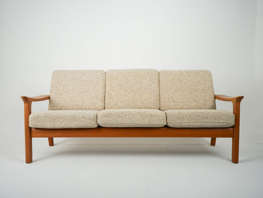 Vintage Sofa Couch mit Ottomane 60er Mid Century Retro Dänisch