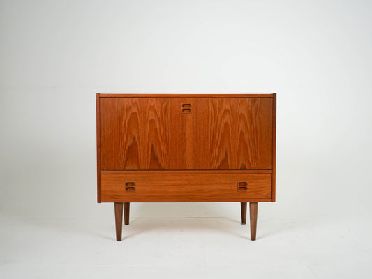 Teak Sideboard Vinyl Dänisch Vintage 60er Mid Century