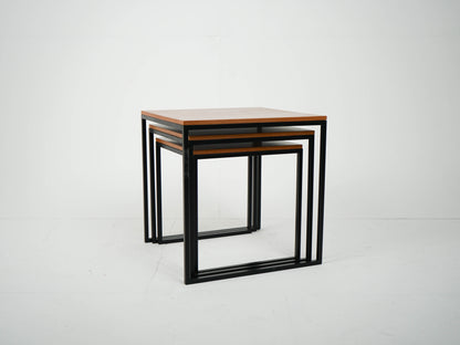 Teak Satztische Couchtisch Dänisch Vintage 60er Mid Century