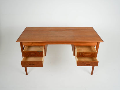 Teak Schreibtisch Dänisch Vintage 60er Mid Century