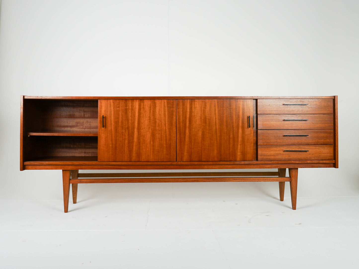 Teak Sideboard Schrank Vintage Mid Century