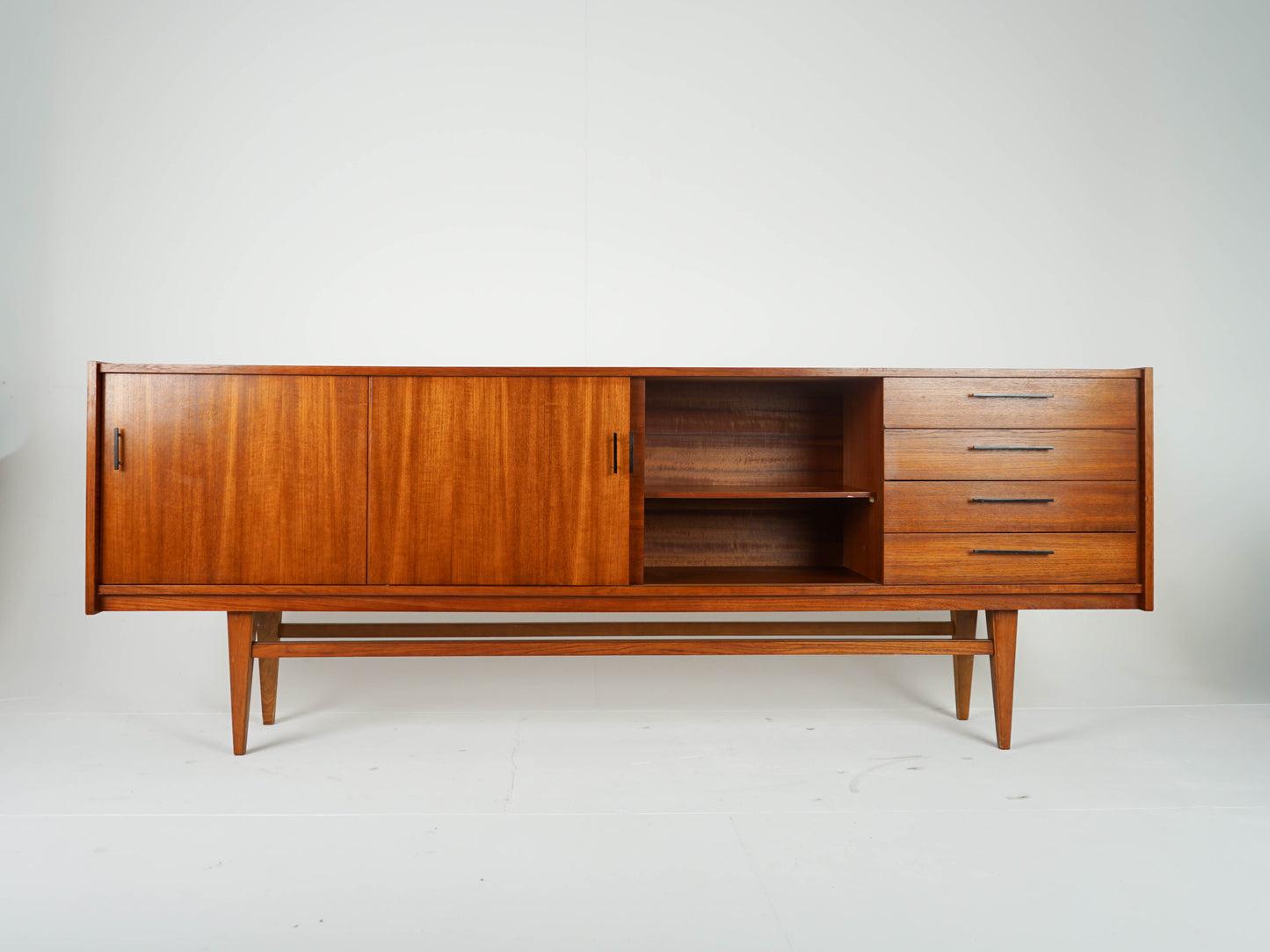 Teak Sideboard Schrank Vintage Mid Century