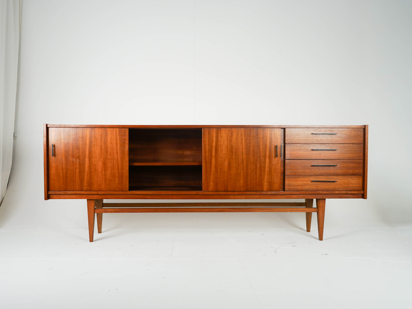 Teak Sideboard Schrank Vintage Mid Century