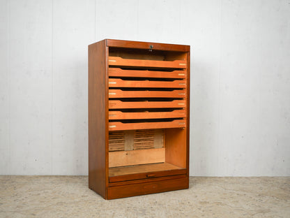 Teak Jalousieschrank Kommode Dänisch Vintage 60er Mid Century