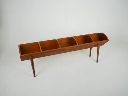 Teak Schallplatten Regal Vinyl Dänisch Vintage 60er Mid Century