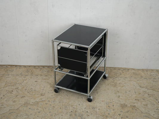 USM Haller Rollcontainer Graphitschwarz RAL 9011