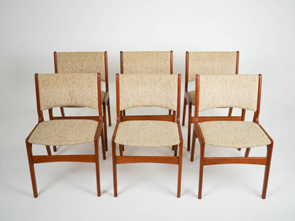 SETPREIS 6x Teak Stuhl Vintage Dänisch Mid Century