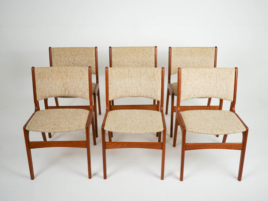 SETPREIS 6x Teak Stuhl Vintage Dänisch Mid Century