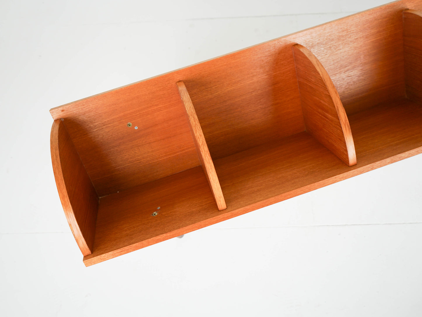 Teak Schallplatten Regal Vinyl Dänisch Vintage 60er Mid Century