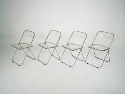 SET 4x Anonima Castelli Plia Klappstuhl Vintage Designklassiker