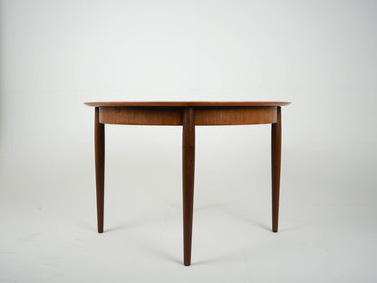Teak Tisch Esstisch Rund Dänisch Vintage 60er Mid Century