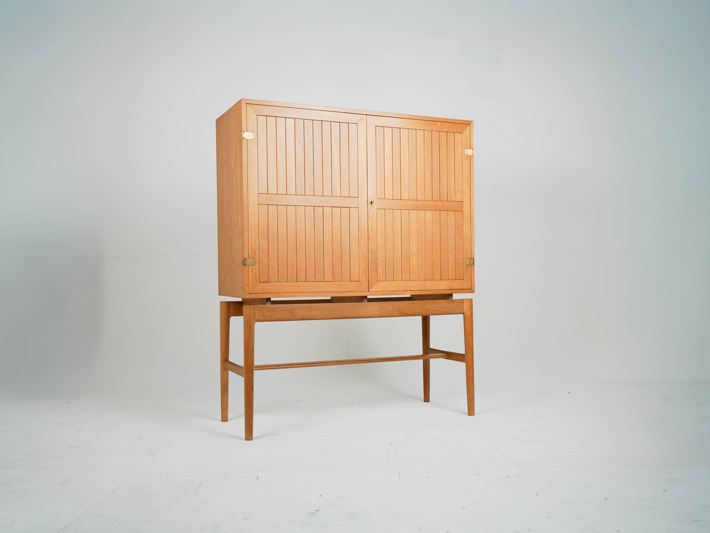 Geschirrschrank Eiche von Kurt Ostervig Vintage 60er Mid Century