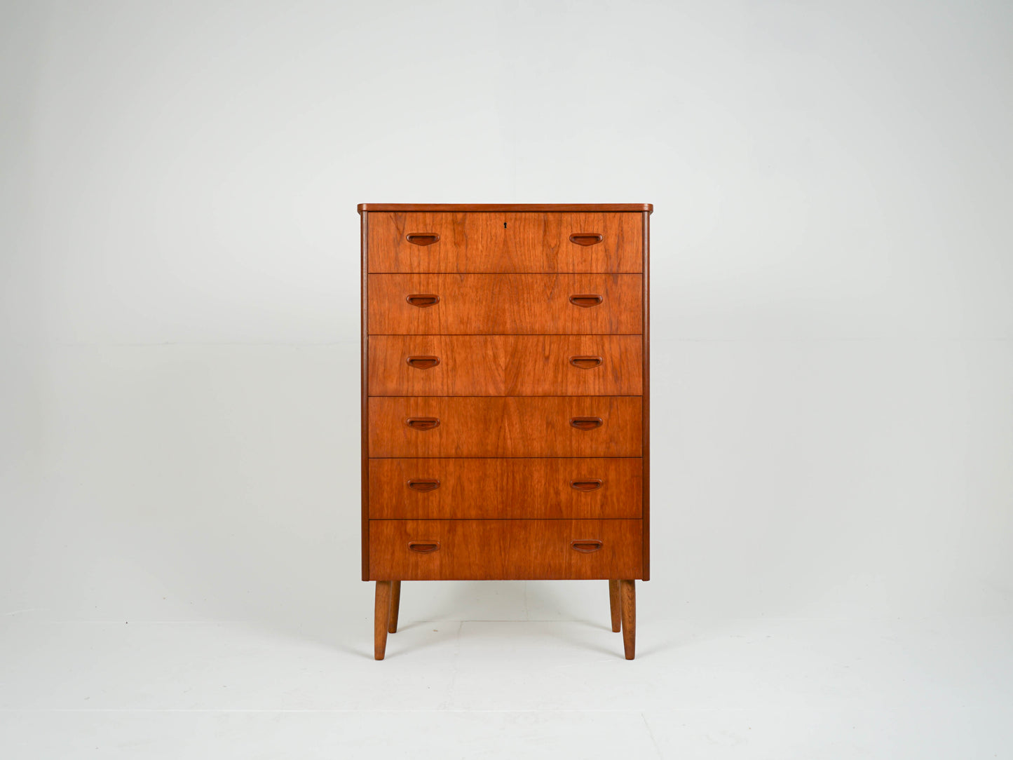 Vintage Teak Kommode Tallboy Anrichte Mid Century