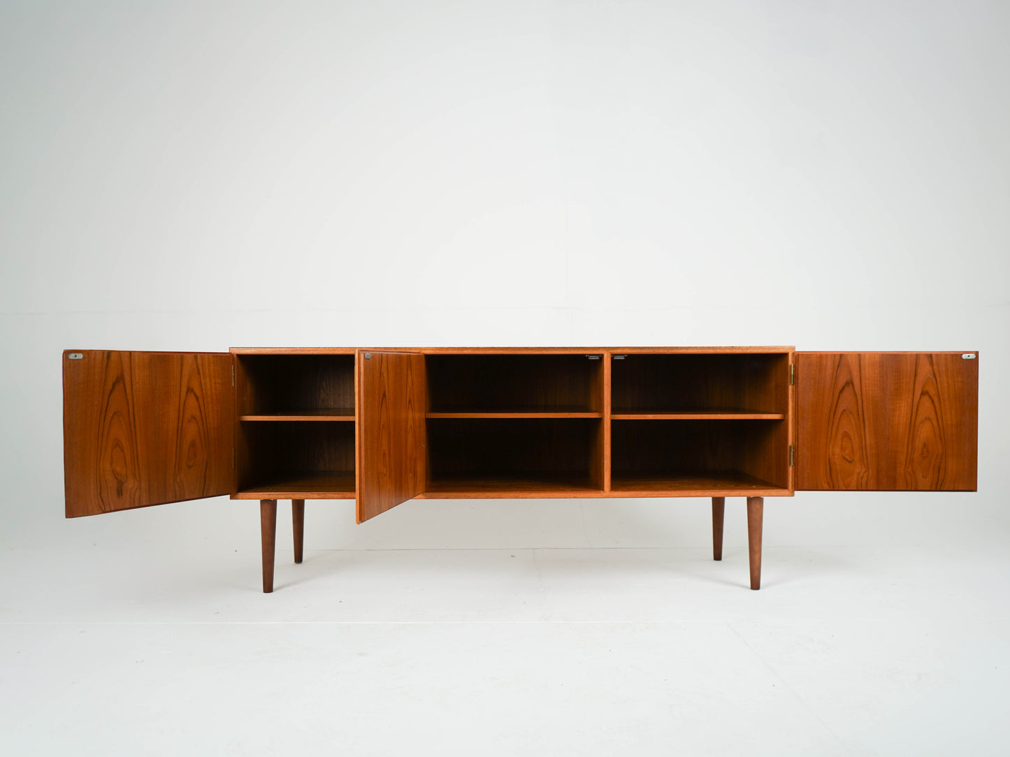 Teak Sideboard Schrank Anrichte Vinyl Vintage Mid Century