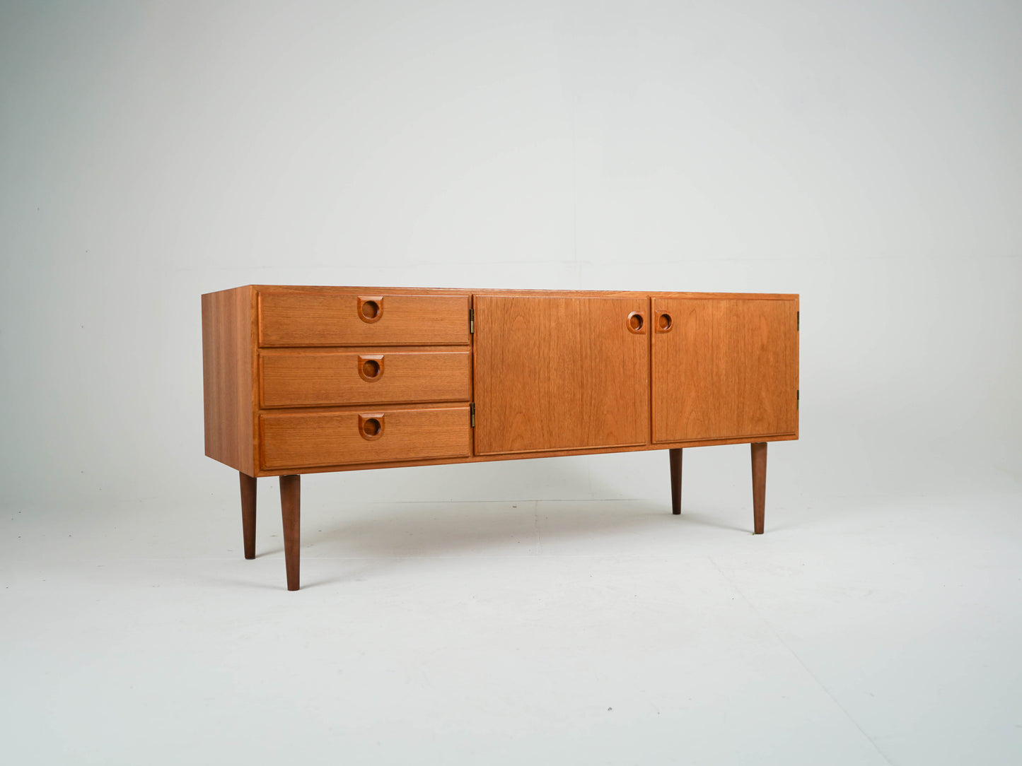 Teak Sideboard Schrank Anrichte Vinyl Vintage Mid Century