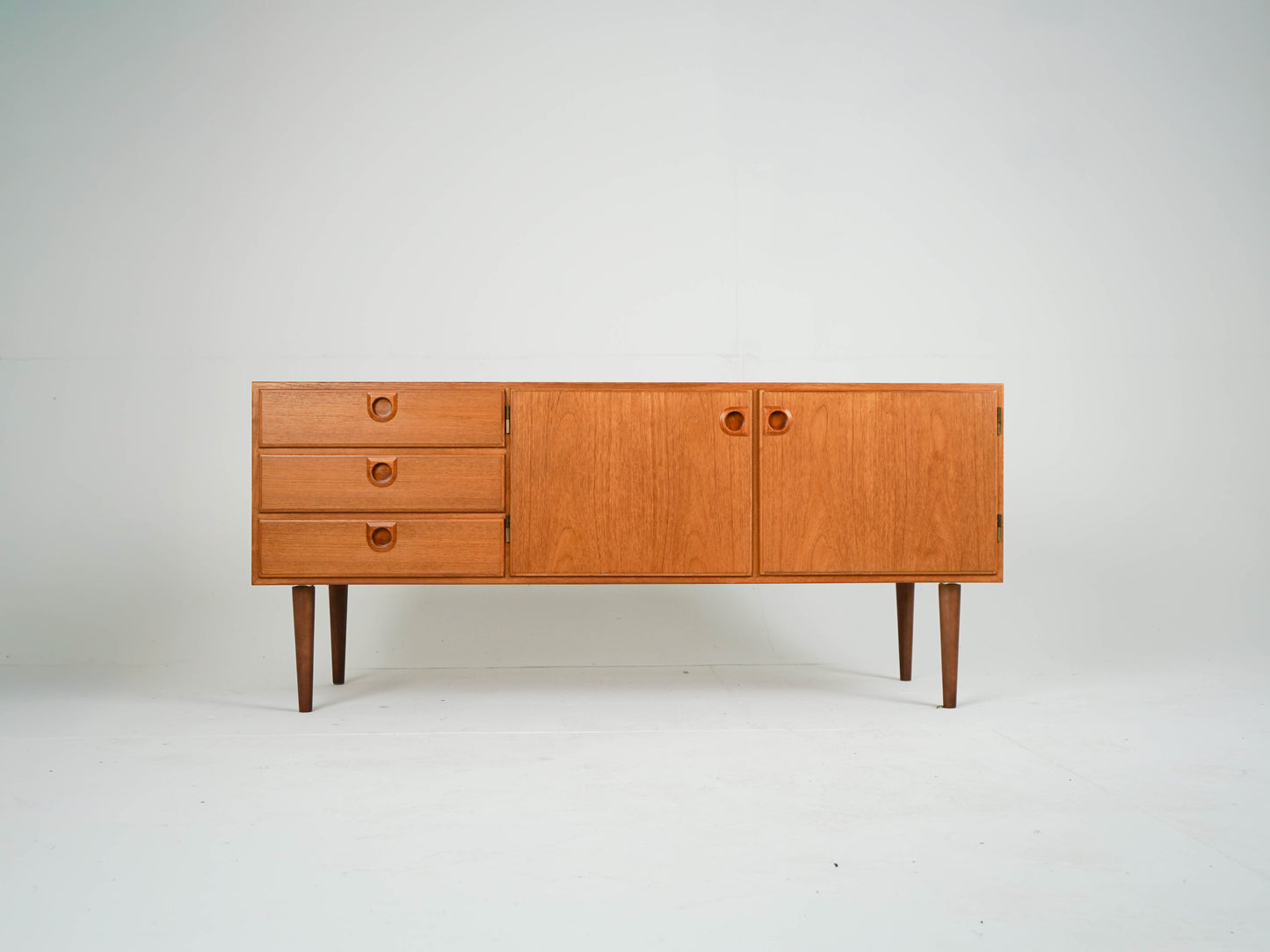Teak Sideboard Schrank Anrichte Vinyl Vintage Mid Century