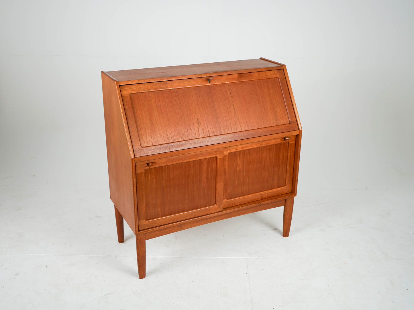 Vintage Teak Sekretär Schreibtisch / HW Klein Bramin Mid Century
